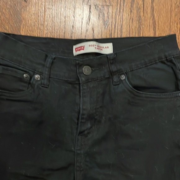 Levi’s 502 black regular taper jeans size 14 regular - Picture 3 of 7
